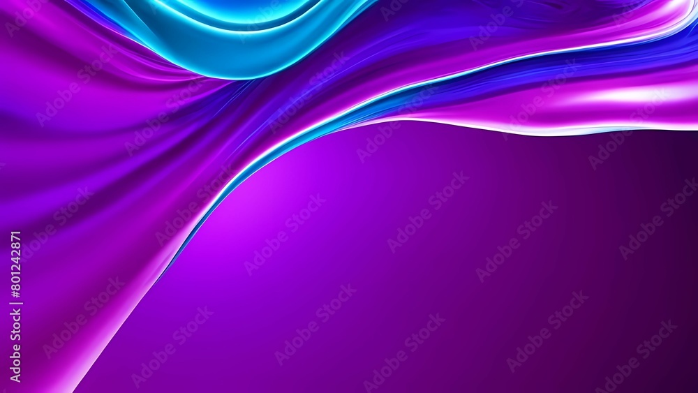 Abstract wavy background in purple and blue hues with a glossy, liquid metal appearance, wallpapers, or graphic design elements. Black blue purple silk satin. Сopy space for text or product Abstract wavy background in purple and blue hues with a glossy, liquid metal appearance, wallpapers, or graphic design elements. Black blue purple silk satin. Сopy space for text or product