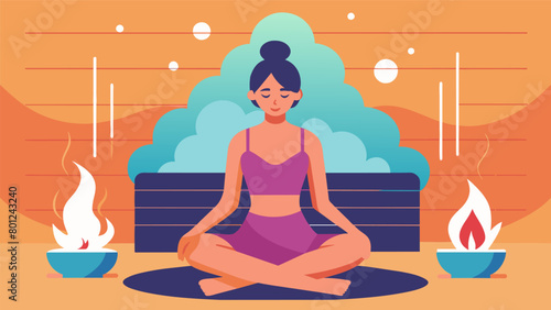 As she sits in the sauna a woman envisions her bodys toxins being sweated out and her immune system getting a boost through improved lymphatic.