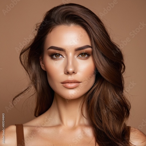 A beautiful face with perfect makeup