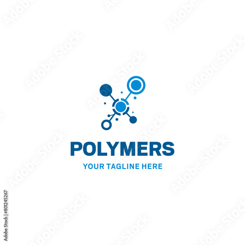 Polymer concept design logo - vector illustration. Suitable for your design need, logo, illustration, animation, etc.