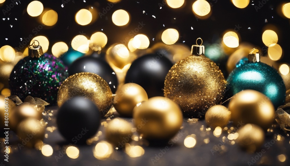 Fototapeta premium 'ou sapin Christmas year noir