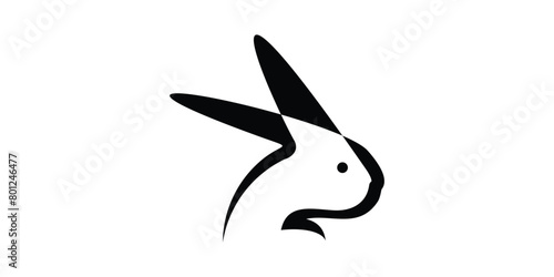 logo design creative rabbit, pet shop, logo design template, icon, vector, symbol.