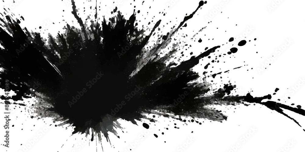 Paint stains black blotch background. Grunge Design Element. Brush Strokes. Vector illustration Paint stains black blotch background. Grunge Design Element. Brush Strokes. Vector illustration