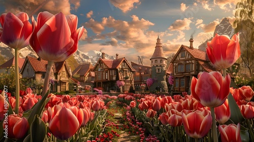 Giant Tulips Towering Over ...