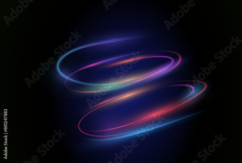 This is a modern abstract high-speed motion effect png. It is also a futuristic dynamic motion technology. It can be used as a banner or poster design background idea. Fast speed lines. Twirl light.