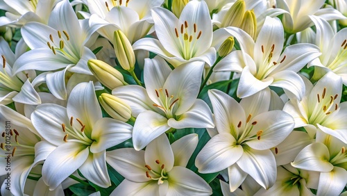 background of white lillies  high quality picture