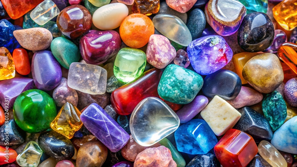 raw gem stones background, mineral collection raw gem stones background, mineral collection