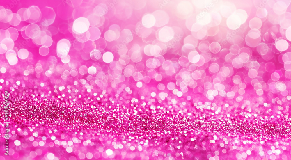 Shiny Iridescent festive pink sequined background