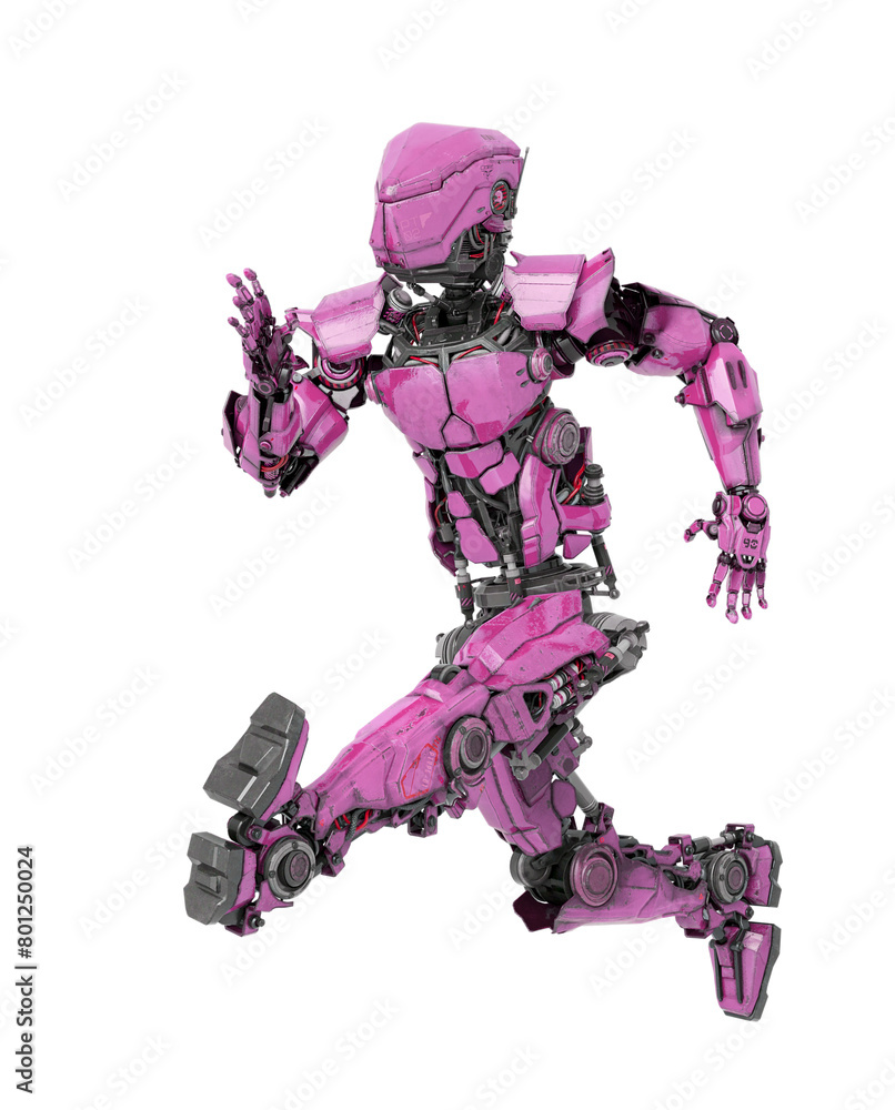 robot soldier is running fast robot soldier is running fast