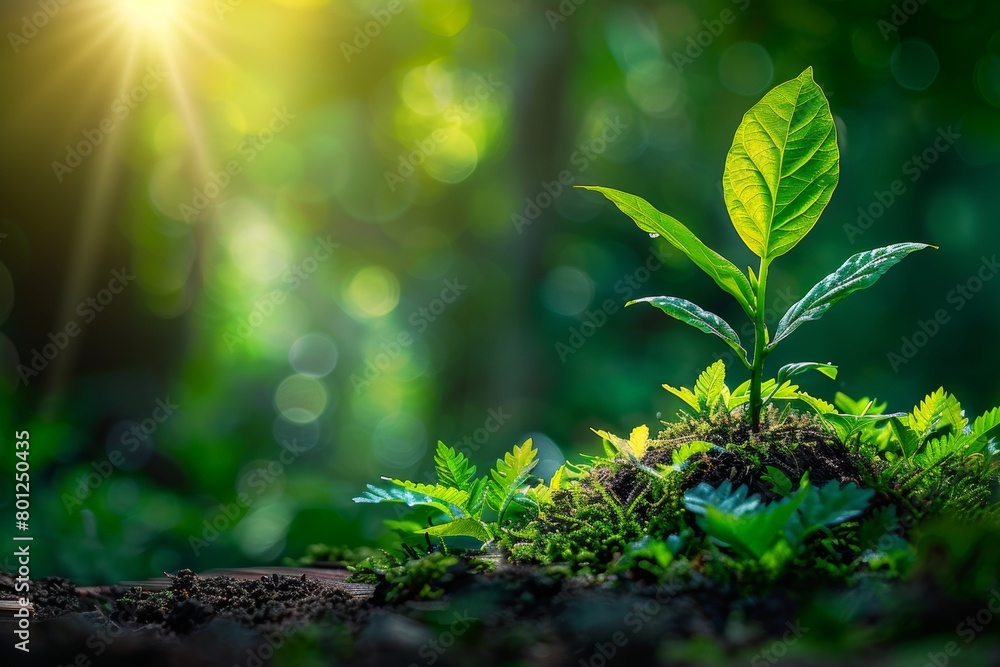 Book with plant sprouting, symbolizing growth and development through education and learning Book with plant sprouting, symbolizing growth and development through education and learning