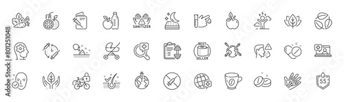 Mattress, Organic tested and Veins line icons. Pack of Bicycle lockers, Difficult stress, Medical tablet icon. Clean hands, Health skin, Medical analyzes pictogram. Vaccination passport. Vector