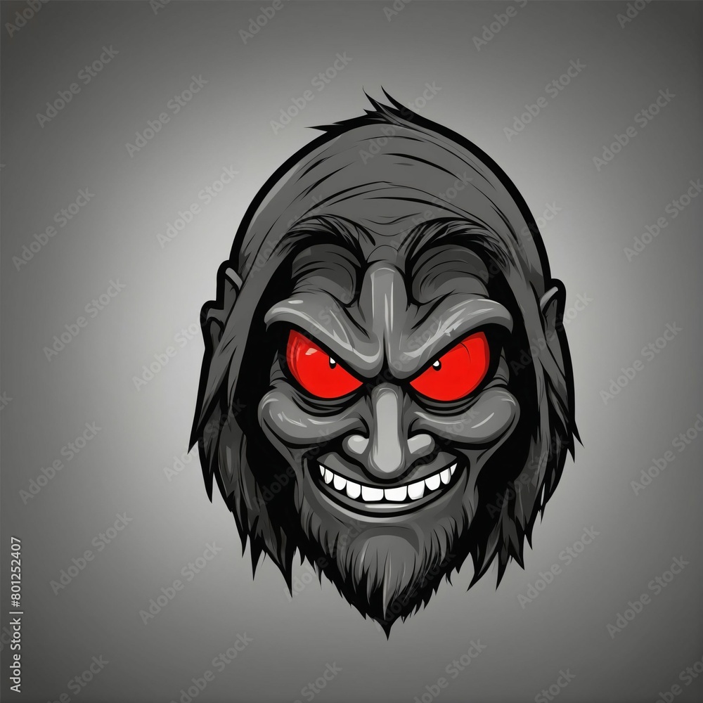 Gnome head graphic illustration, esport logo, Fantasy character Gnome head graphic illustration, esport logo, Fantasy character