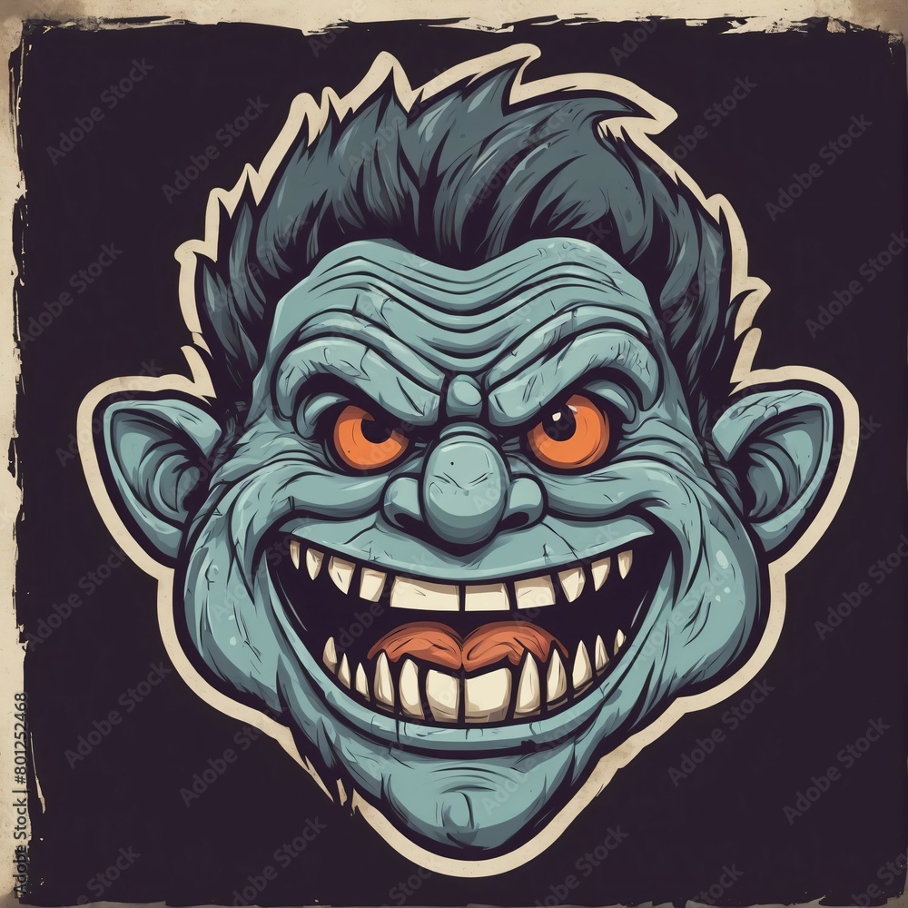 Gnome head graphic illustration, esport logo, Fantasy character Gnome head graphic illustration, esport logo, Fantasy character