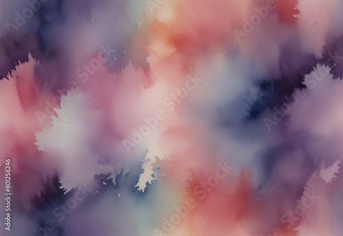 Pastel pinks and purples wash seamlessly together  creating a serene watercolor background  generative AI