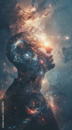 Wallpaper Mural The Human Mind and the Universe Torontodigital.ca