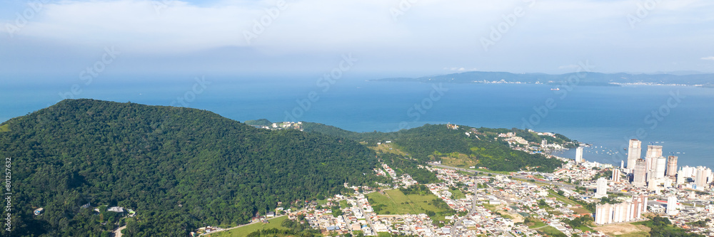 Itapema Beach in Santa Catarina. Web banner.