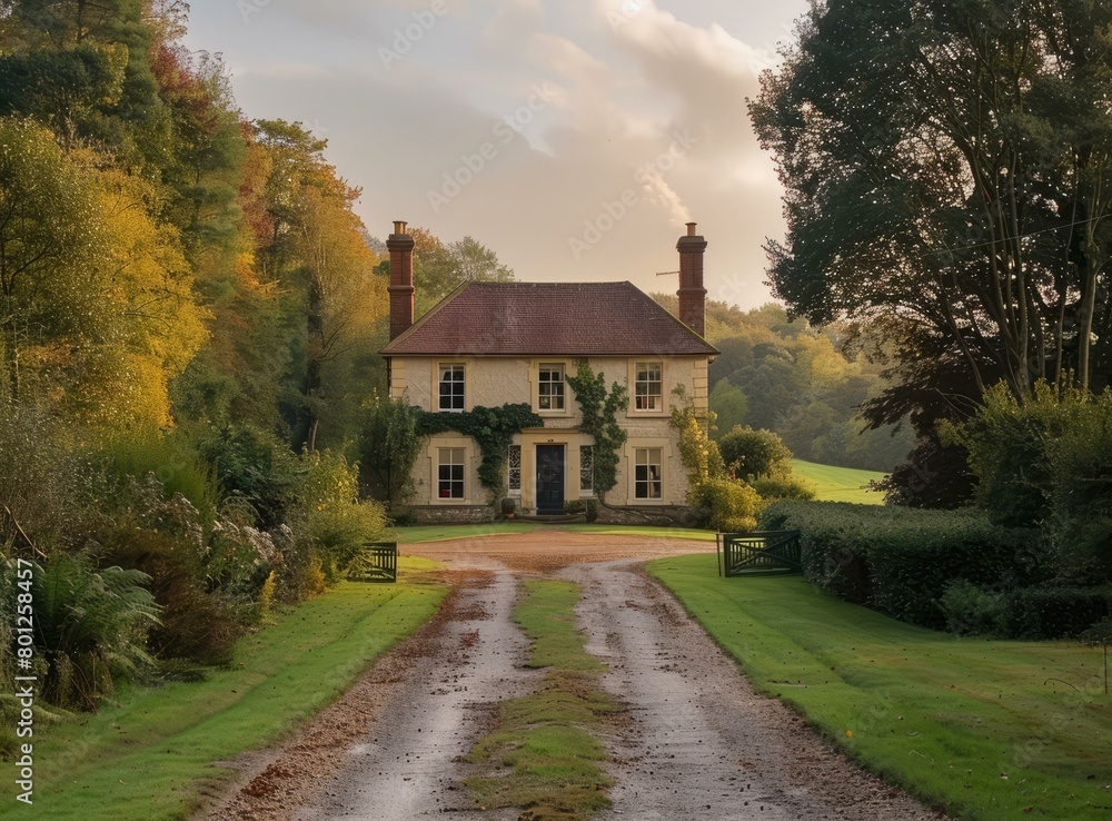 Fototapeta premium A Beautiful English Country House