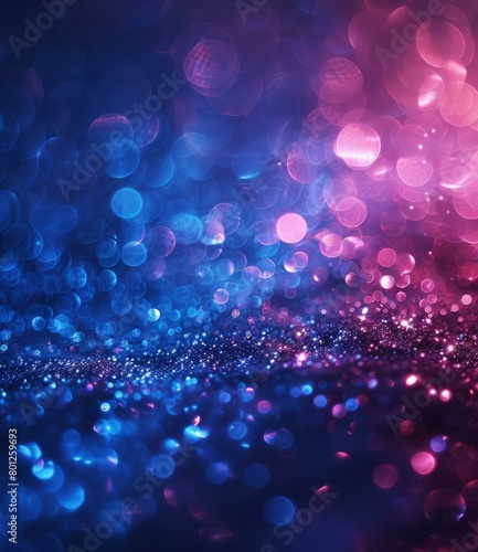 Blue and pink glitter texture with shiny light