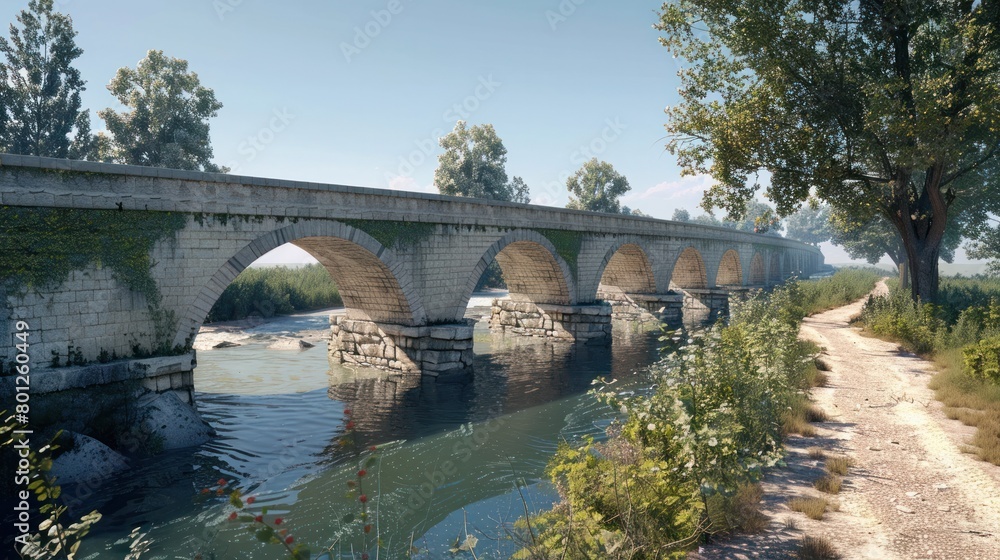 Ponte della Paglia A Magnificent D Rendered Masterpiece of Italys Architectural Legacy