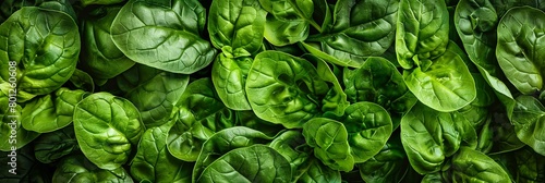 A lush green field, perfect for brands focused on organic goods and fresh produce. The image showcases vibrant lettuce leaves, spinach, and basil, evoking freshness and health. Generative AI.
