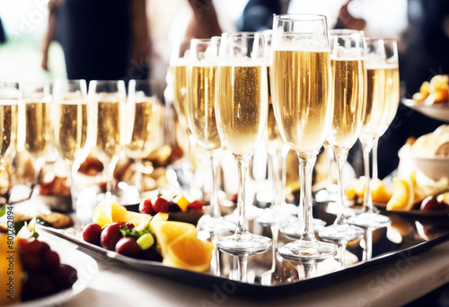 'events drinks food serving celebrations catering luxury reception wedding table appetizers glasses champagne stylish champaign goggles alcohol drink christmas celebration afternoon anniversary'