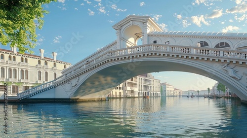 D Rendered Masterpiece The Timeless Allure of Ponte di Rialto in Italy