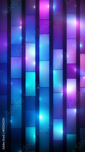 Rectangles with blue, purple, and pink glowing edges