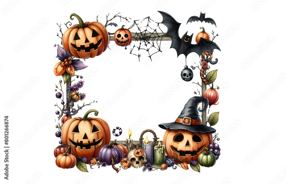 set of halloween banners