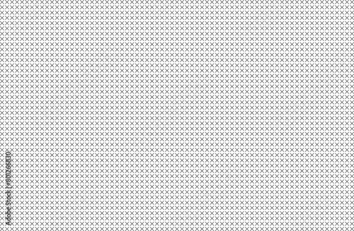 Seamless pattern. Black outline. Small cross on a white background. Flyer background design, advertising background, fabric, clothing, texture, textile pattern.