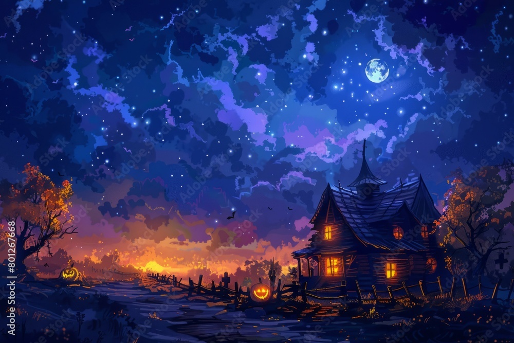 Haunted House Illustration Haunted House Illustration