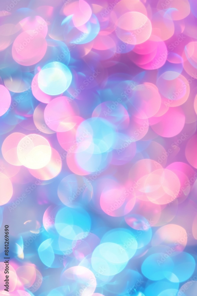 Abstract Blurry Lights Background Capturing a Dreamy Bokeh Effect