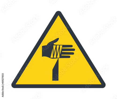Sharp implement symbol. Concept of security signs.
