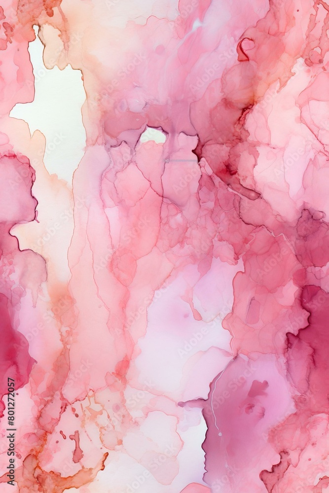Abstract painting with shades of pink, red, orange and white Abstract painting with shades of pink, red, orange and white