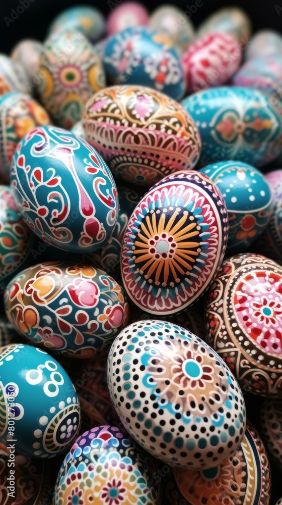 A Collection of Hand-Painted Easter Eggs A Collection of Hand-Painted Easter Eggs