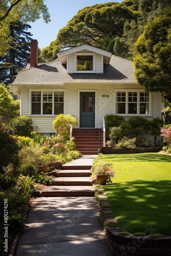 Small Suburban House with Garden