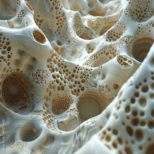 Organic structure of porous material