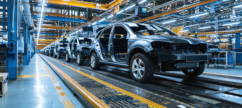 Fototapeta premium Automobile manufacturing factory