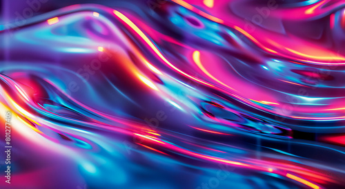 abstract background of colored flowing liquid with some smooth lines in it