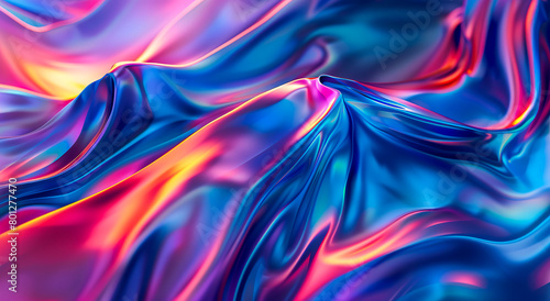 abstract background of colorful silk or satin with some smooth folds in it