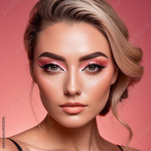 Wallpaper Mural A beautiful face with perfect makeup Torontodigital.ca