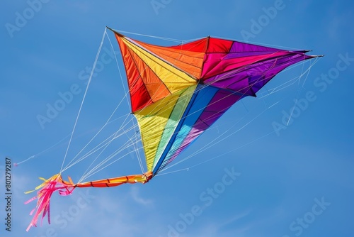 Colorful kite flying celebration of makar sankranti hindu holiday honoring sun deity surya