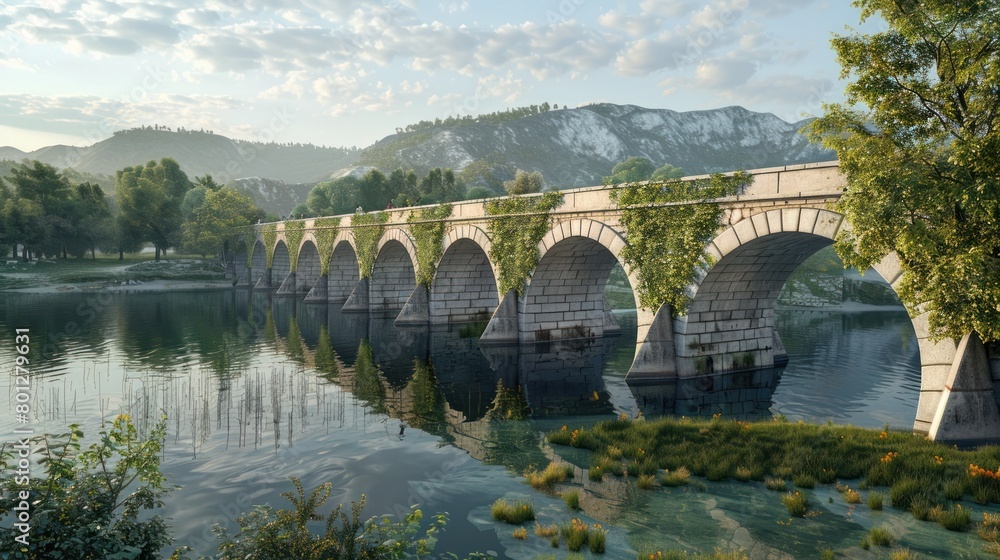 Morning Stroll on Italys Historic Ponte del Vin Bridge
