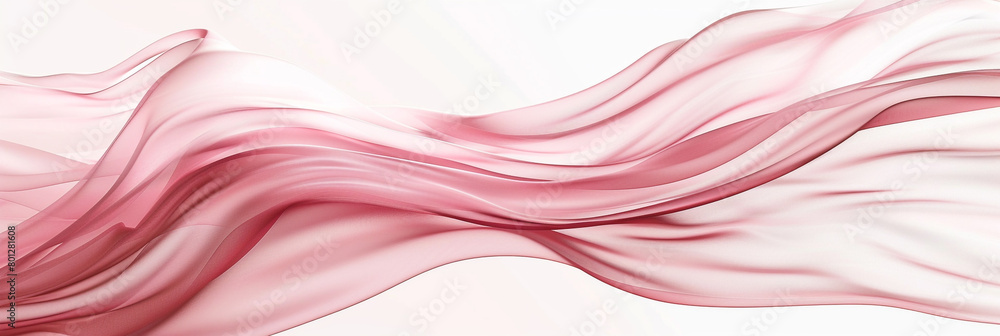 A soft blush wave, tender and romantic, flowing smoothly across a white background, depicted in a stunning high-resolution photo. A soft blush wave, tender and romantic, flowing smoothly across a white background, depicted in a stunning high-resolution photo.