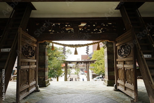 Oyama-jinja or Shrine in Kanazawa, Ishikawa, Japan - 日本 石川 金沢 尾山神社 photo