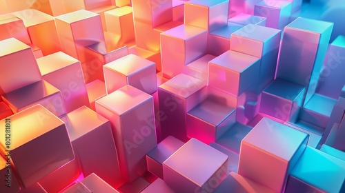 Colorful 3D Cubes