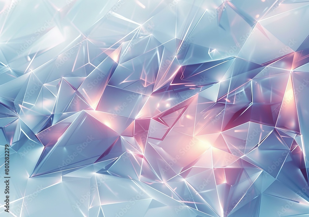Pink and Blue Crystal Fractals Pink and Blue Crystal Fractals