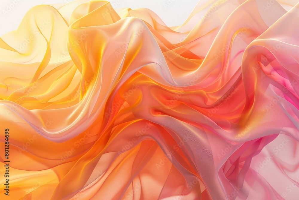 Colorful abstract background with soft folds