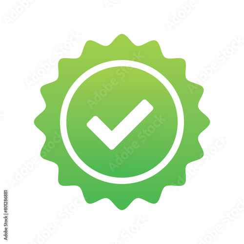 Green Gradient Verified Badge