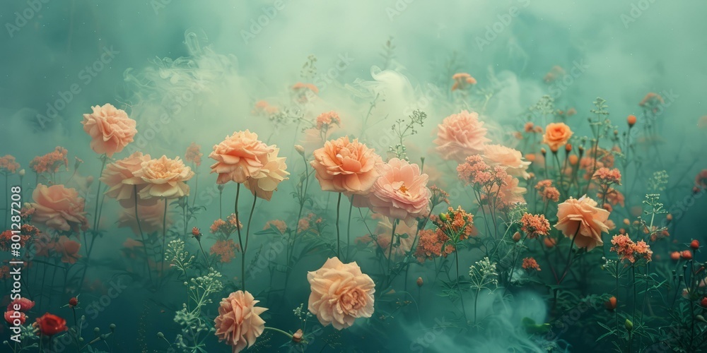 ethereal flowers in a dreamlike setting ethereal flowers in a dreamlike setting