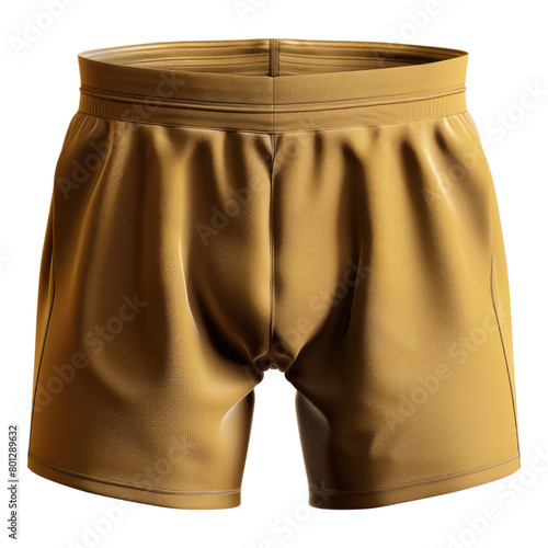 Boxer shorts with elastic waistband isolated on transparent background photo